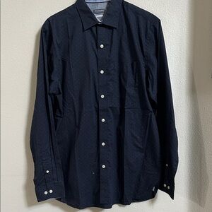Van Heusen Dark Blue Button-Down Shirt